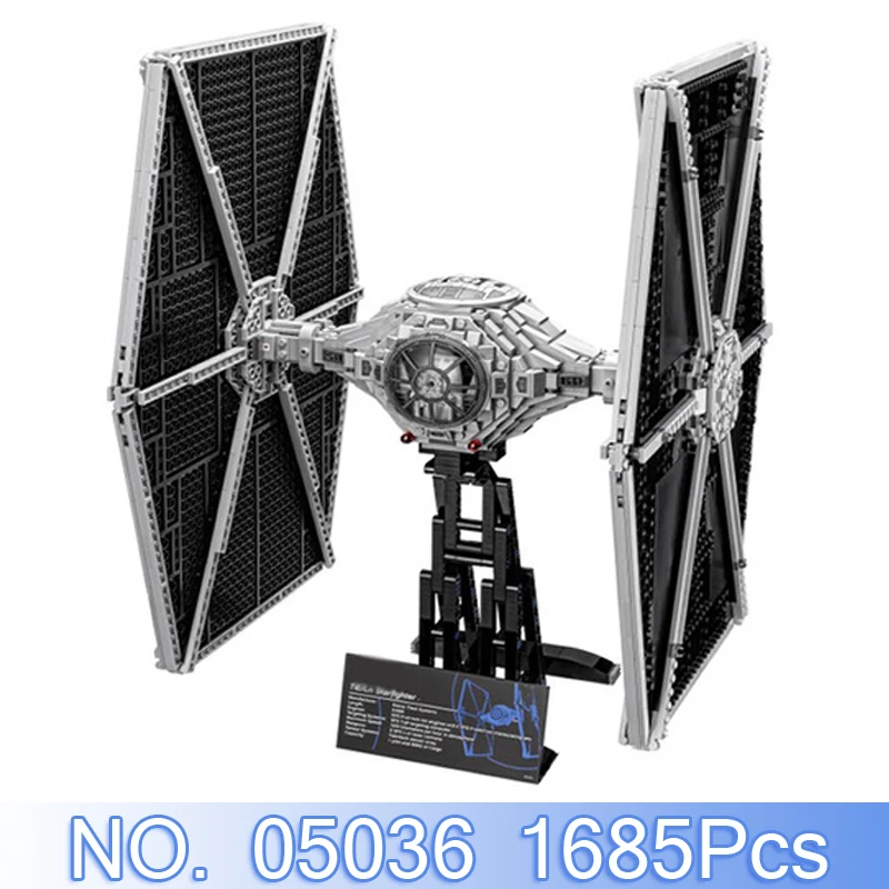 

Lepin 05036 1685Pcs Star Wars The Tie Fighter Model Building Kits Blocks Bricks Set Toys For Children Compatible Legoing 75095