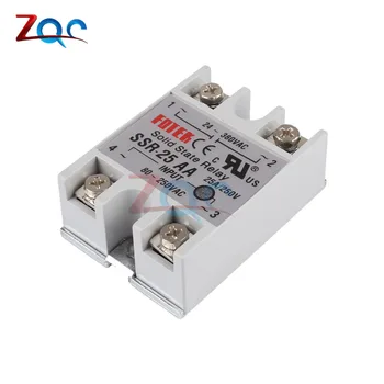 

SSR-25AA AC-AC 25A 80-250VAC 24-380VAC Soild State Relay