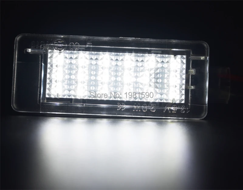 renault license plate light no error Captur clio Fluence Laguna Latitude Modus Zoe Scenic auto accessory  (6)