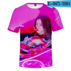 Летняя женская футболка Itzy модная группа популярная одежда толстовка Itzy одежда женская одежда розовый плюс размер рубашка Harajuku