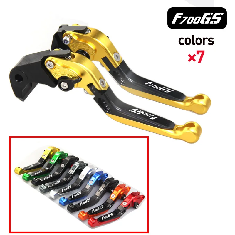 

Blue+titanium 9 Colors CNC Adjustable folding Extendable Motorcycle Brake Clutch Levers For BMW F700GS 2013 2014 2015 2016