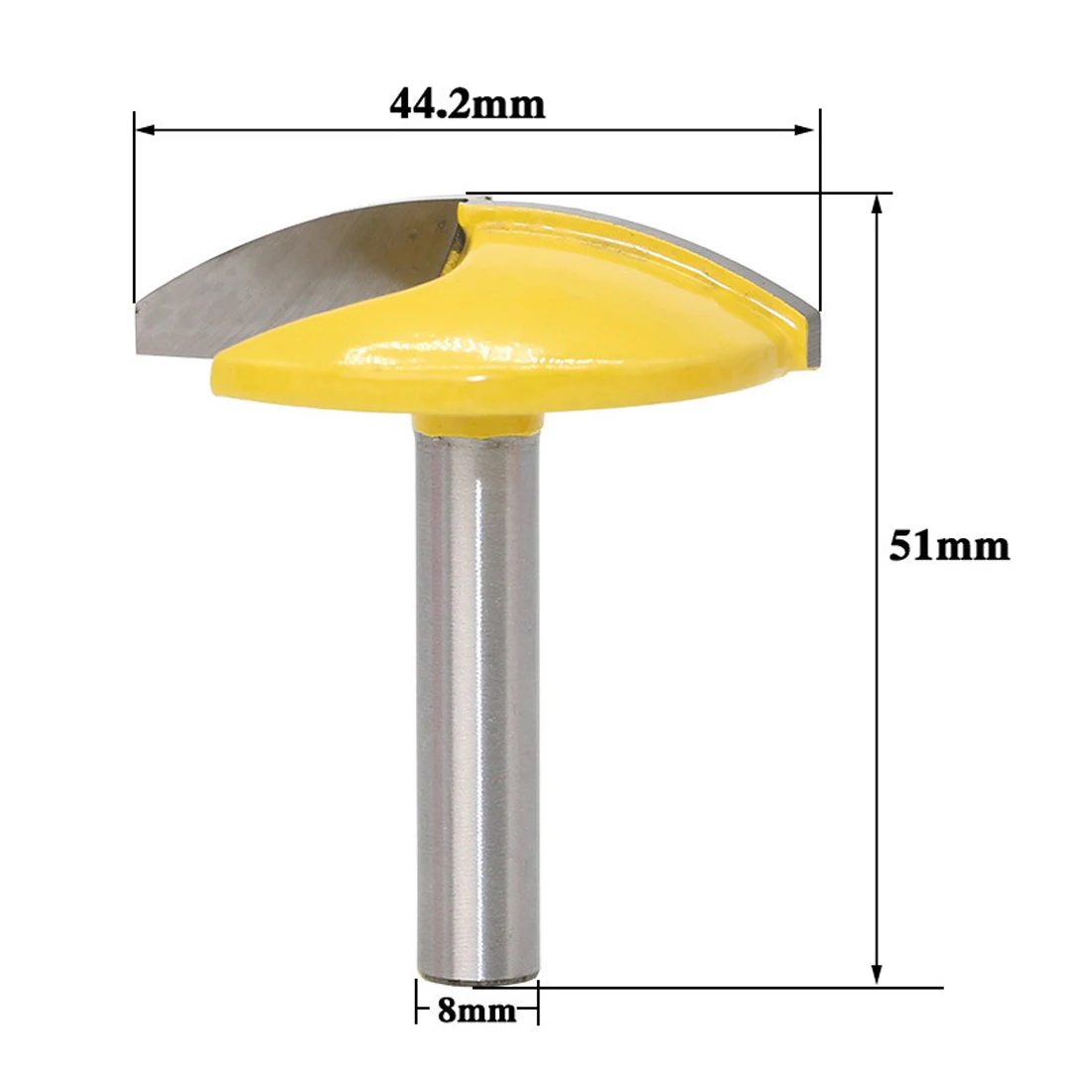  Shank Milling Straight Edge Slotting Knife Cutter Thin Flat Router Bits 8mm Cutting Handle for Wood