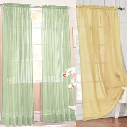 Ткань прозрачные окна балдахин занавес чистый цвет спальня домашний Свадебный декор