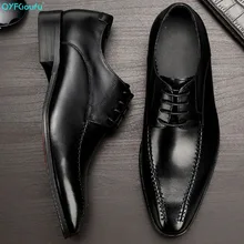 2019 Handmade Hot Designer Fashion oxford shoes for men Wedding Party formal shoes Genuine Leather Mens Dress Shoes christia bella fashion handmade formal mens dress shoes genuine leather spikes studded zebra men s evening wedding party shoes