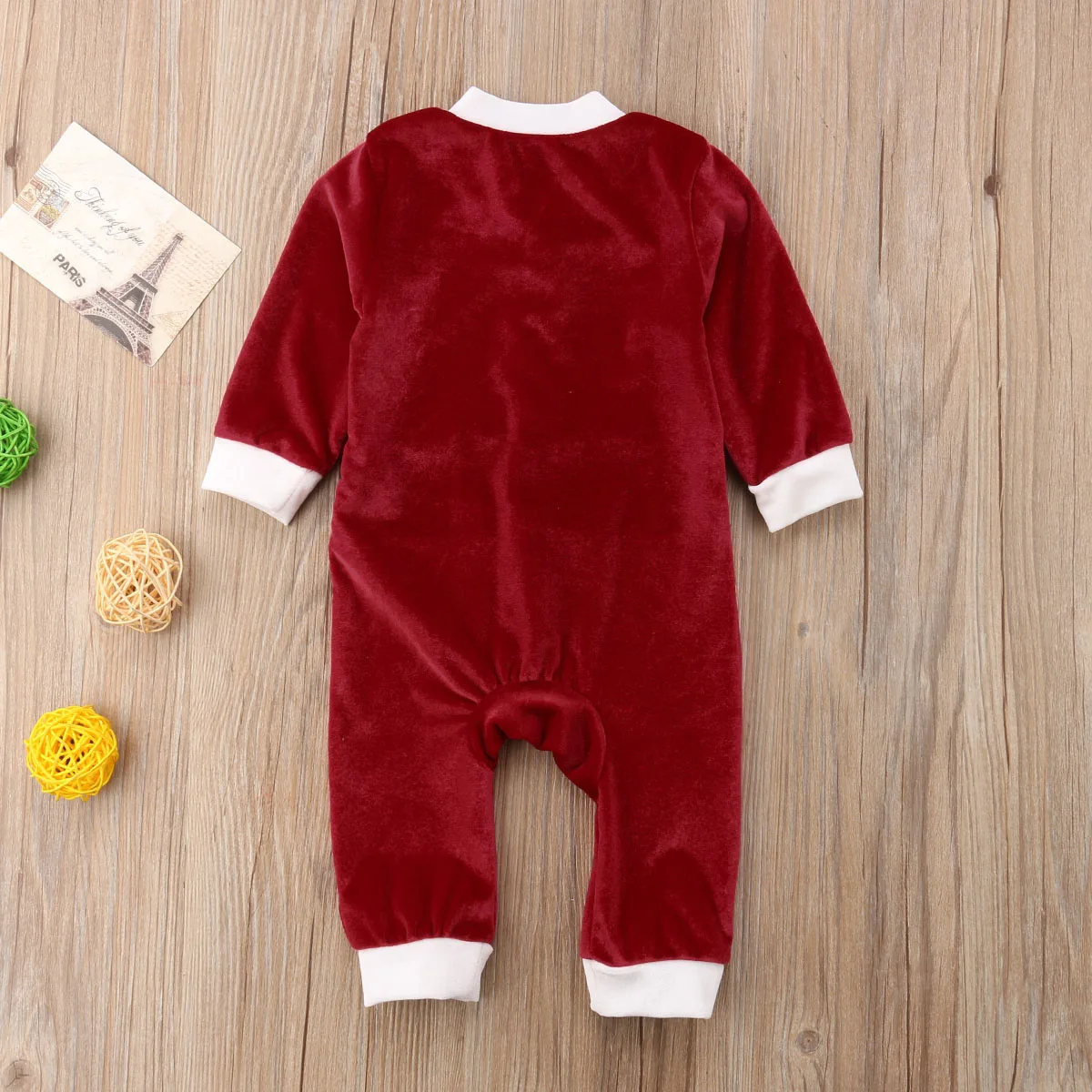 Emmababy Рождество Одежда для маленьких девочек и мальчиков Санта Ползунки Детские