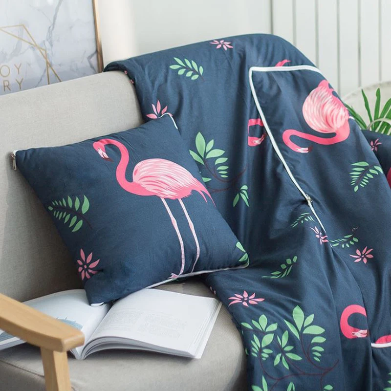 

Home Decoration Cushion Blanket Quilts Cartoon Throw Pillow 2 in 1 Cushion sofa throw pillow air conditioning blanket foldable