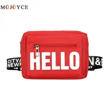 Женская поясная сумка с буквенным принтом, высокая мода, женская холщовая поясная сумка на плечо, нагрудная сумка, Повседневная сумка на ремне Heuptas