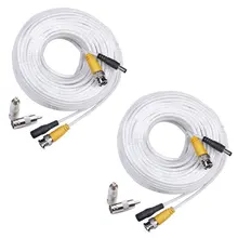 MOOL 100 Feet Pre made Siamese BNC Video and Power Cable Ready To Go for Security