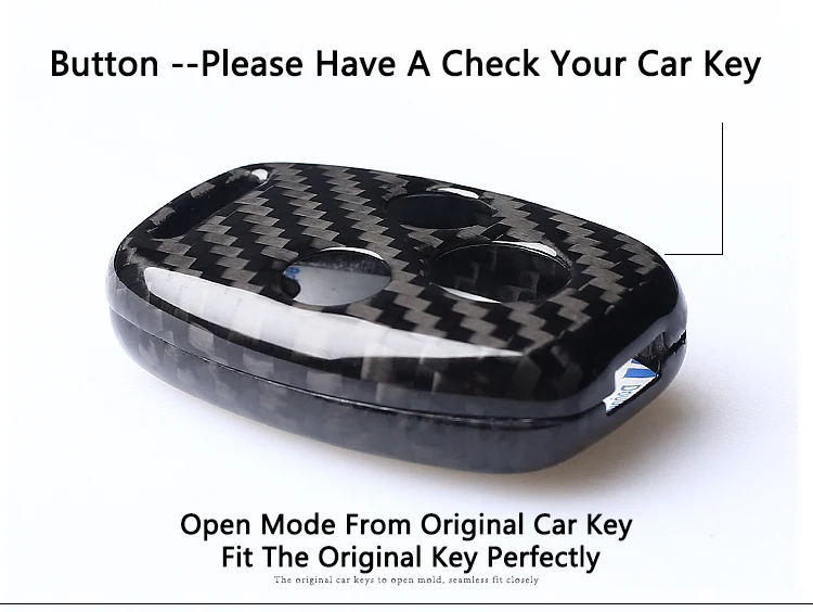 carbon fiber key case for Honda_11