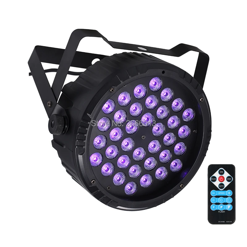 

UV Stage Light 36 LEDS Par Light DMX LED Par Club Party Lights LED Strobe Lamp Wireless Remote Control UV Purple Effect Lighting