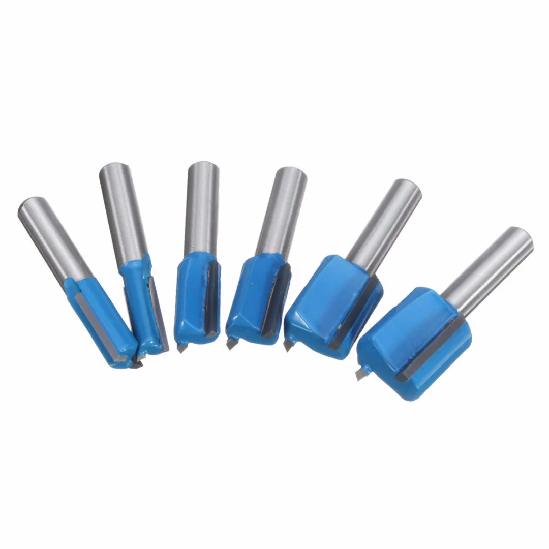 1pc/7pcs 8mm Shank Straight Router Bit Set 6/8/10/12/14/18/20mm Cutting Diameter New Straight Router Bit 8mm