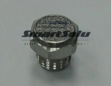 

Free Shipping 10pcs/lot Stainless steel exhaust muffler muffler G1/8" thread pneumatic fittings muffler XSV-G01
