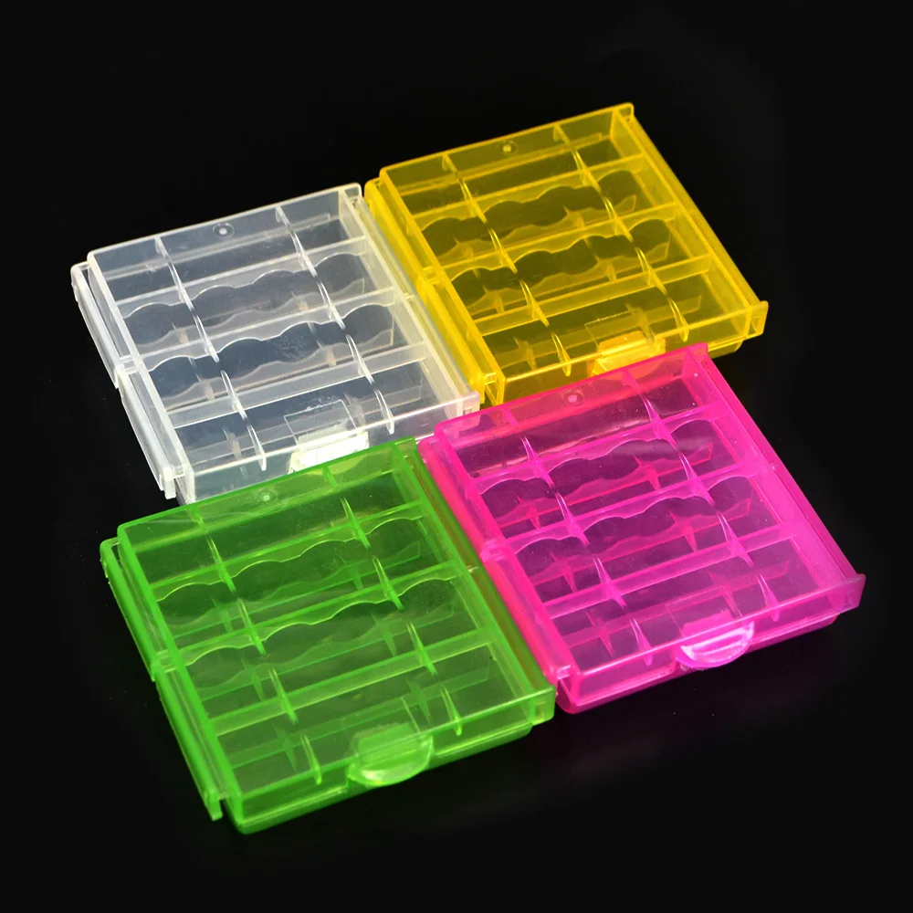 

kebidumei Plastic Case Holder Storage Box Cover for 10440 14500 AA AAA Battery Box Container Bag Case Organizer Box Case