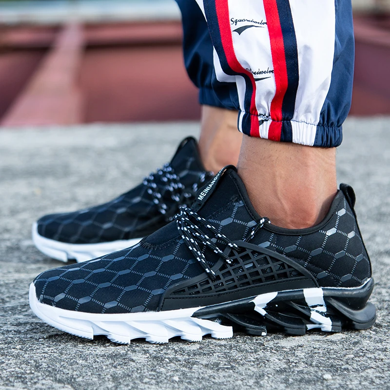 

Men Sneakers Breathable Light Blade Soles Sports Running Shoes Chaussures de course Jogging Shoes Zapatillas Hombre Deportiva