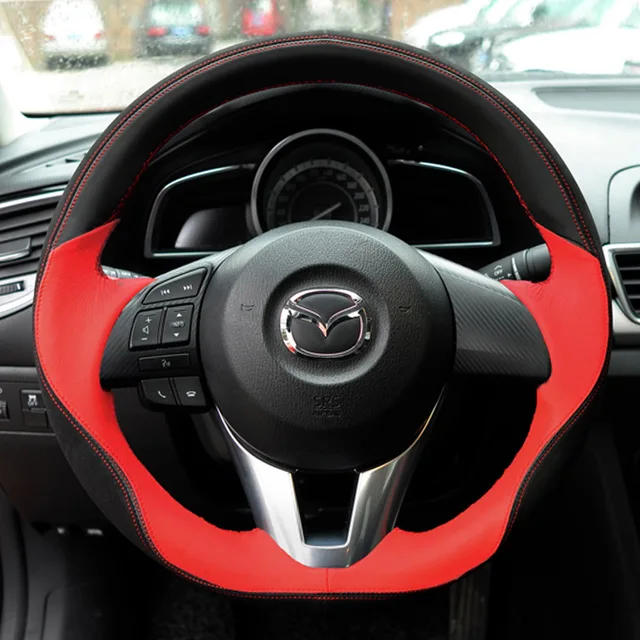 Car Believe Genuine car steering wheel cover For mazda 6 gh gj cx 5 3
