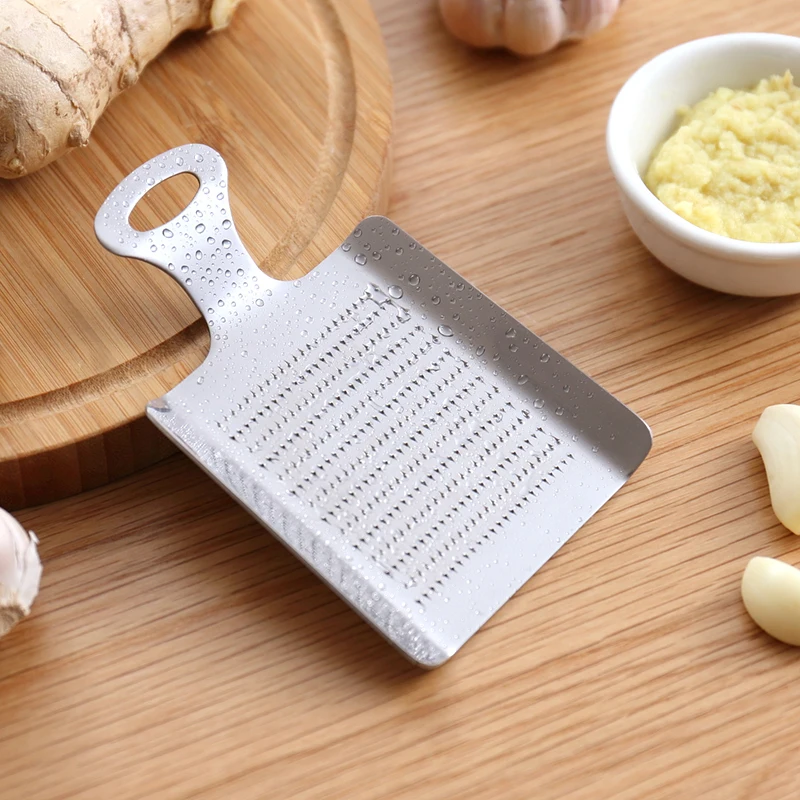 New Ginger Garlic Wasabi Grater Stainless Steel Garlic Press Grinding Slicer Metal Fruit Vegetable Peeler Multi-functional Kitchen Tools Accessories (3)