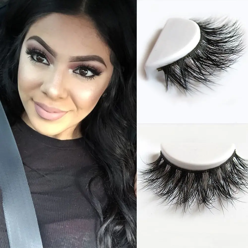 

1pair Soft Hand Made Eyelashes 100% Real 3D Mink Full Strip False Eyelash Natural Long Eye Lashes Mink Lashes Makeup Extension