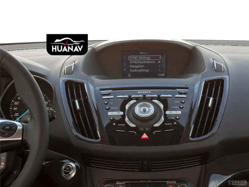 Cheap Android7 Tesla style Car No CD DVD Player GPS Navigation For Ford Kuga/Escape 2013-2017 Auto stereo headunit multimedia radio 2