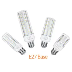 E14 Алюминий светодио дный 220 В кукурузы лампы E27 светодио дный 110 В свет 5 Вт 10 Вт 15 Вт 20 Вт высокое Мощность лампочки SMD 2835 Bombillas без мерцания