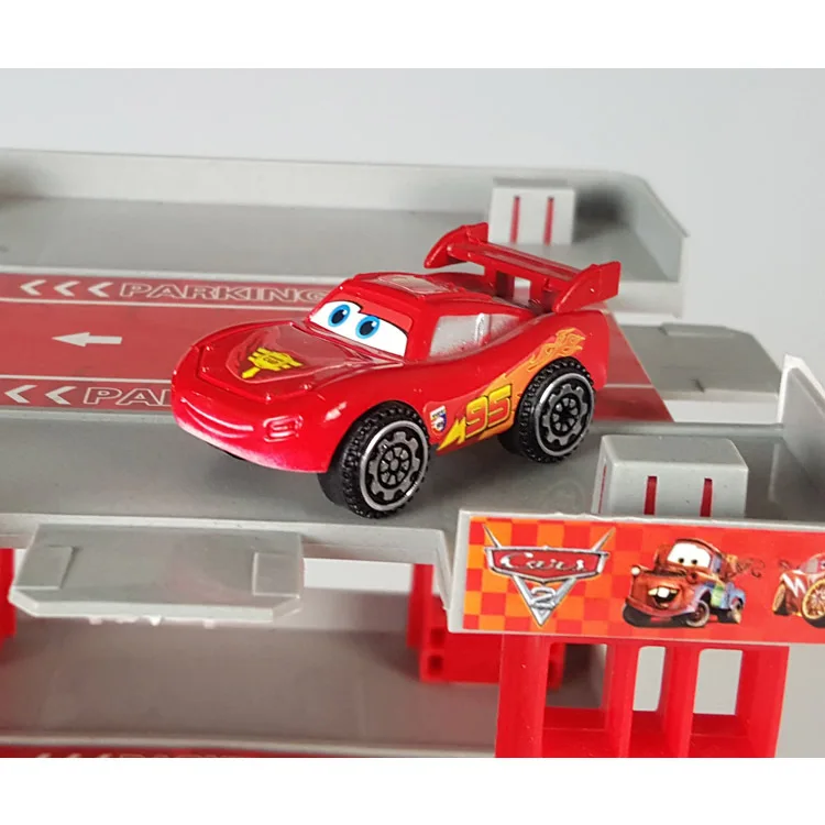 Disney Pixar Автомобили Молния Маккуин матер трек Автостоянка пластиковые модели машинок игрушка модель автомобиля игрушечные лошадки подарок