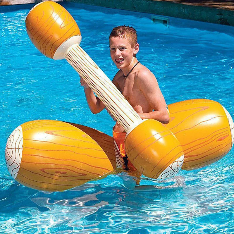 4 Pieces Joust Pool Float Game Inflatable Pool Toys Swimming Bumper Toy For Adult Party Gladiator Raft Racing Boat Water Sports