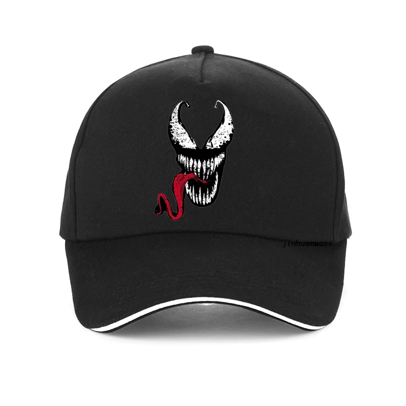 

Brand men Newest Venom Marvel cap 3D Printed 100% Cotton Baseball Men Women Casual snapback hat adjustable