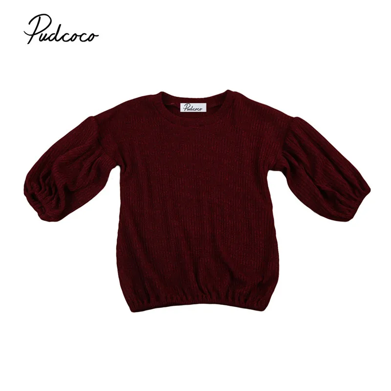 

2017 new winter baby girls sweater solid kids clothes children sweater warm for girls knitwear
