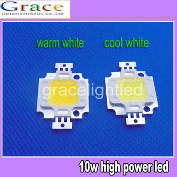 

10pcs/lot,10W LED Integrated High power LED White/Warm white 900mA 9.0-12.0V 800-900LM 35mil Taiwan Free shipping