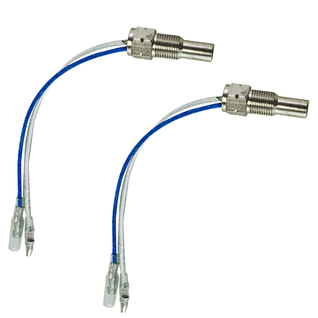 2 Pcs Car 1/8 NPT Oil Water Temperature Temp Gauge Corrosion Resistance  2 Wire Sensor Auto Replacement Parts