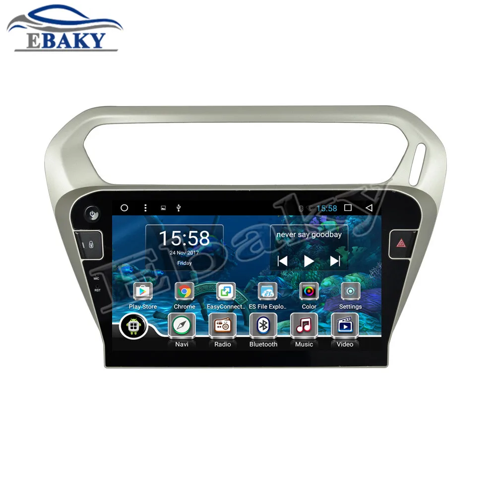 Flash Deal NaviTopia 9inch 1GB/2GB RAM Quad Core/Octa Core Android 7.1/8.1 Car DVD Radio for Peugeot 301 2014- with GPS/wifi/maps 2