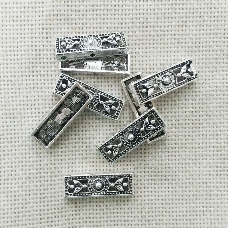 

3 holes beads spacers strands rows multylayer necklace connector lariat necklace bracelet charms jewelry making flower findings