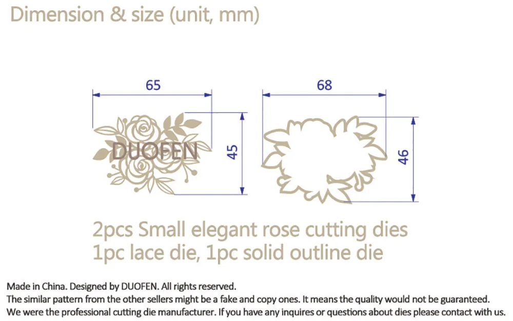 DUOFEN металлические Вырубные штампы с твердым контуром и детальными розами трафарет для тиснения DIY скрапбукинга бумажный альбом Новинка