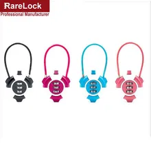 LHX 4 Color Code Combination Digital Password Lock Padlock Door Cabinet Box Game Luggage Wirerope Locks