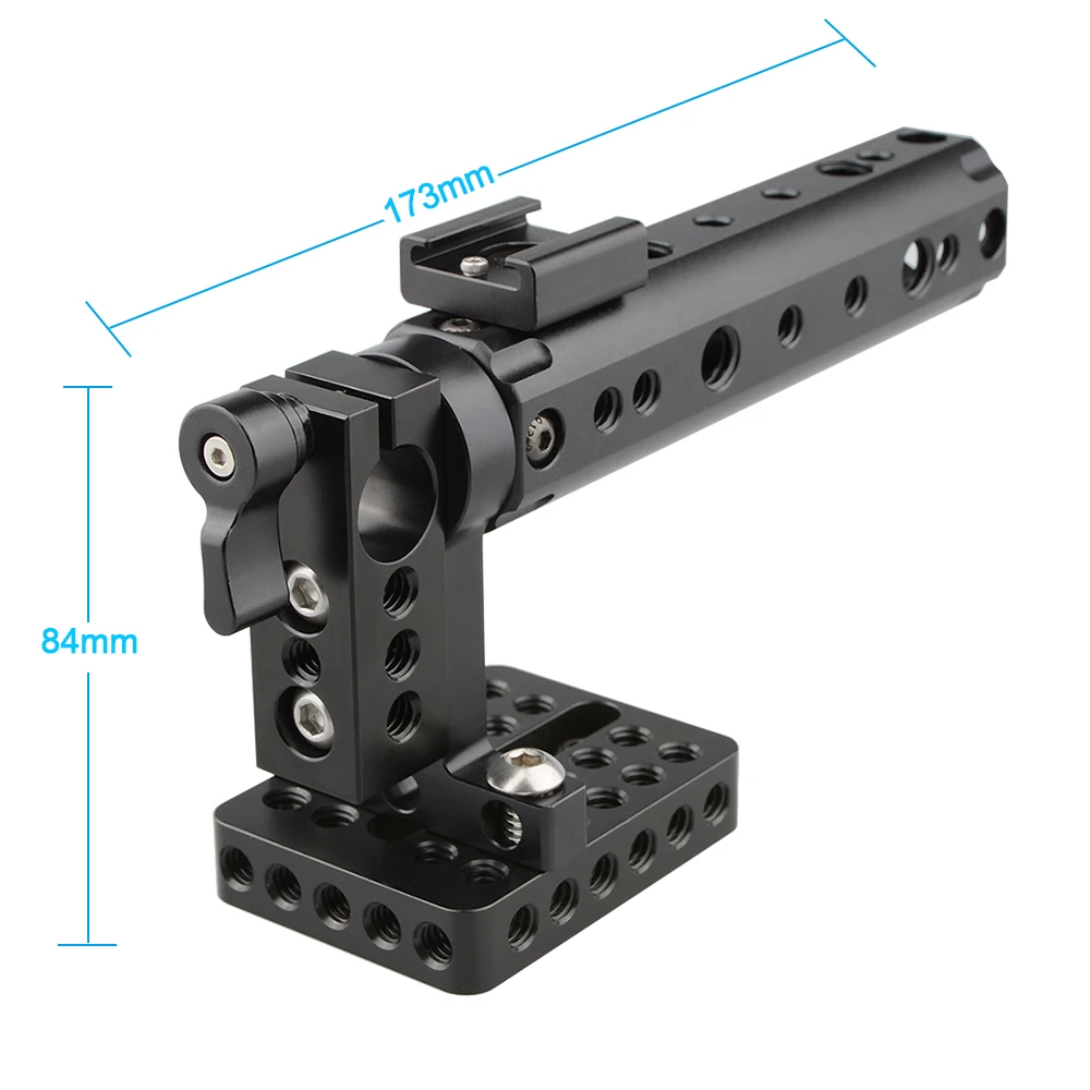 CAMVATE_Top_Handle_Plate_15mm_Rod_Clamp_Cold Shoe_Mount_Canon_Sony (3)