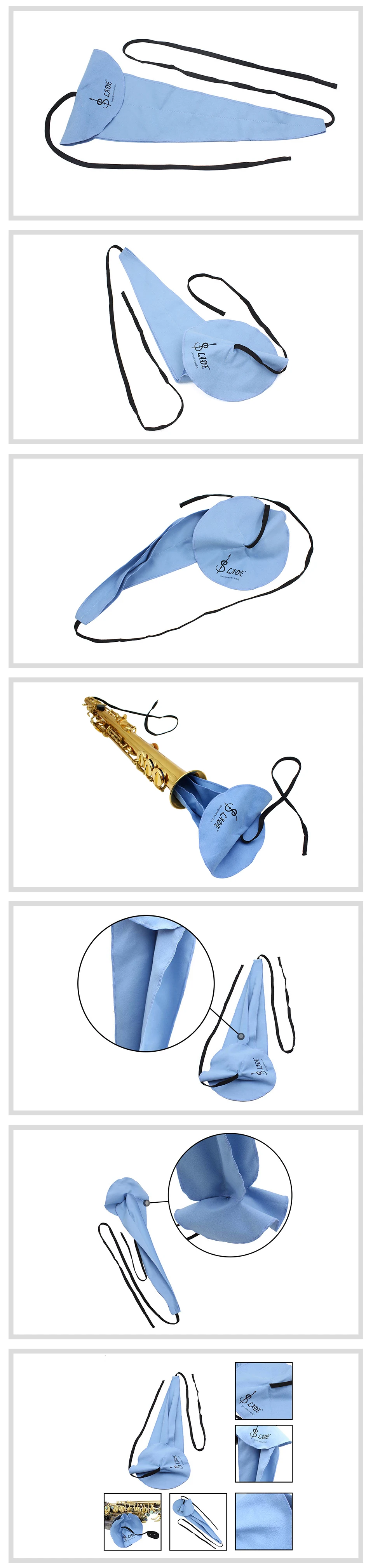 Кларнет пикколо-флейта саксофон чистящая ткань для внутренней трубки духовой инструмент части и аксессуары 3 цвета на выбор