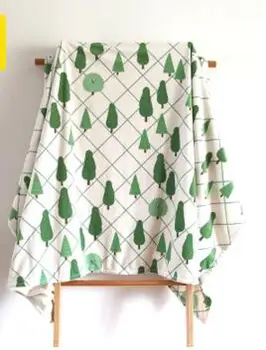 

tree pattern double layer flannel blanket baby kids throw blanket bedspread sofa leisure blanket