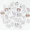 Mini autocollants chat blanc Kawaii, étiquette adhésive décorative, cadeau pour enfant, papeterie pour journal intime, DIY bricolage, 45 pièces/lot ► Photo 1/5