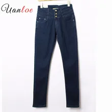 Женские s плюс размер 5 карманов Темно-синие эластичные облегающие джинсы Femme брюки для женщин джинсы женские брюки
