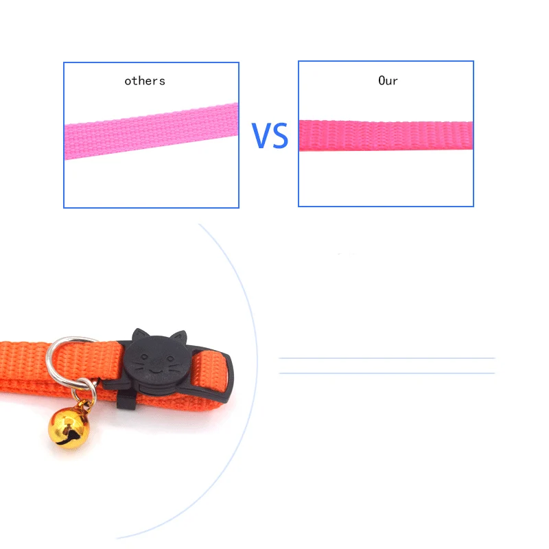 Cat Collar With Bell Safety Buckle Kitten Small Dogs Cats Adjustable Nylon Collars Pet Supplies 88 XH8Z Cat Collar With Bell Safety Buckle Kitten Small Dogs Cats Adjustable Nylon Collars Pet Supplies 88 XH8Z