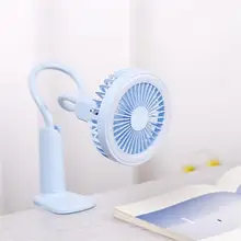 Portable USB Fan flexible with LED 2 Speed Adjustable Clamp Clip Desktop Stroller mini Cooler Cooling Fan for child