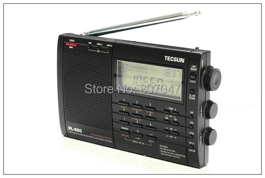 TECSUN PL680 PLL World Band ресивер FM-стерео MW LW SW SSB AIR Band Черный