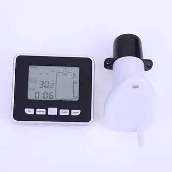 

0.5M-15M Ultrasonic Wireless Tank Liquid Level Meter Ultrasonic Water Level Gauge Tester with Temperature Sensor Time Display