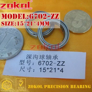 

ZOKOL bearing 6702 ZZ 1000702 Deep Groove ball bearing 15*21*4mm