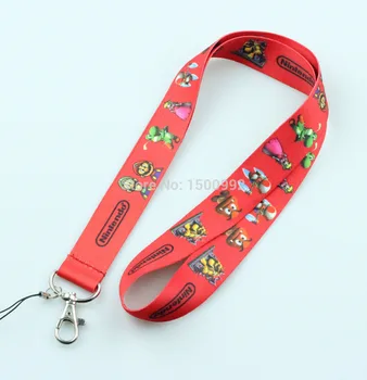 

20Pcs Popular Super Ma rio Style mobile Phone lanyard Key chain Strap Charm Gift Free shipping WG70