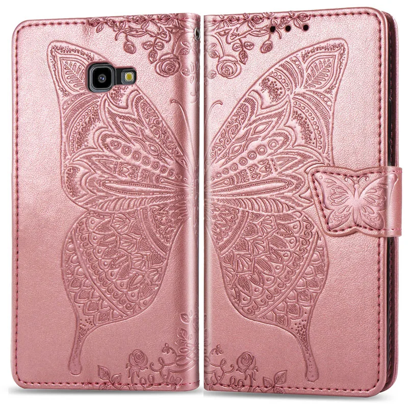 

Butterfly Case For Samsung Galaxy J4 J6 Plus 2018 Flip Case Cover Leather Wallet Phone Case for Samsung J2 Core J4 J6 Prime Capa