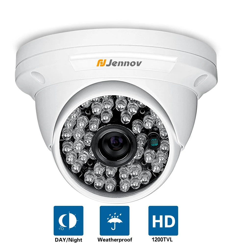 

HD CMOS 1200TVL CCTV Camera Mini Dome Security Analog Camera indoor IR CUT Night Vision Surveillance Cam 48 LEDS Lights For DVR
