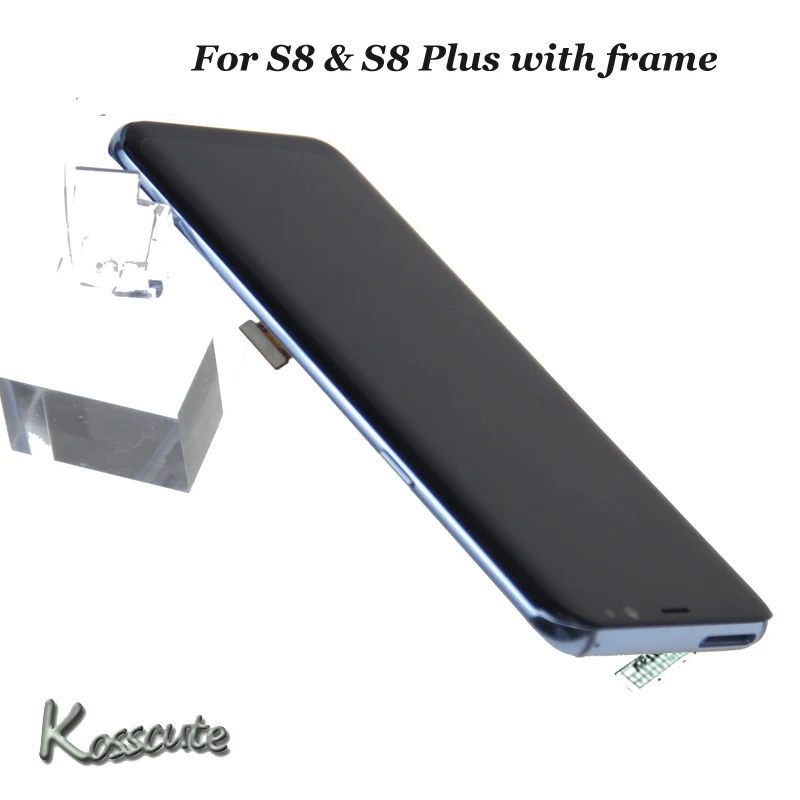 AMOLED дисплей для SAMSUNG S8 LCD + сенсорный экран дигитайзер Замена GALAXY Plus ЖК с
