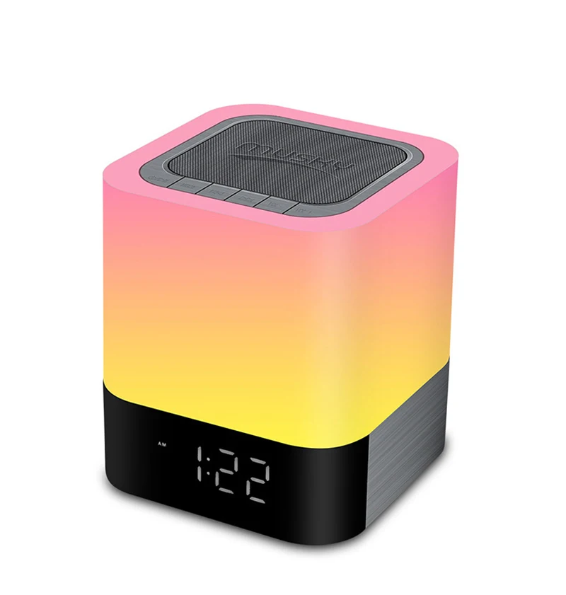 PANYUE 10 шт. Smart Touch беспроводной Bluetooth динамик музыкальные часы светодиодный прикроватный светильник с регулируемой яркостью красочный ночной Светильник