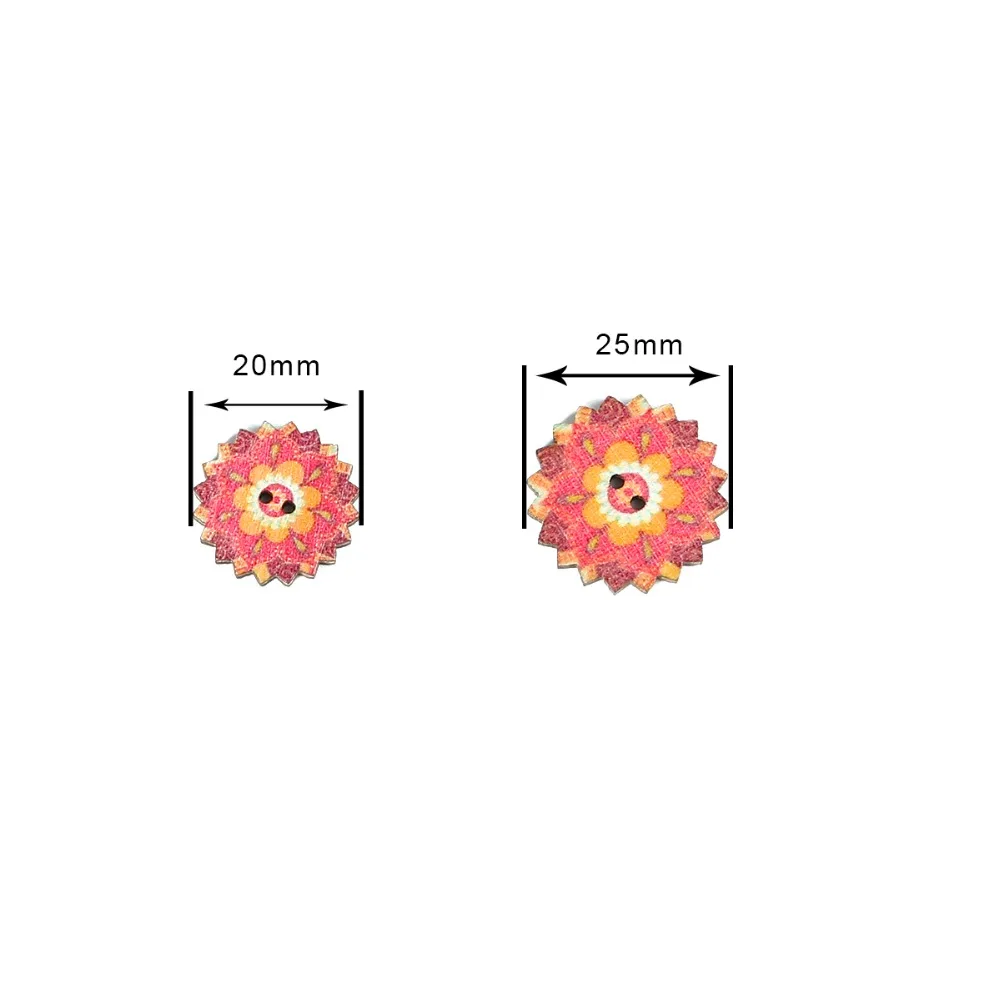 50 шт., 15/20/25 мм пуговицы из натурального дерева круглая Шестерня спираль пришивания пуговиц Скрапбукинг 2 отверстия Аксессуары для DIY Детская пустышка на цепочке с прищепкой