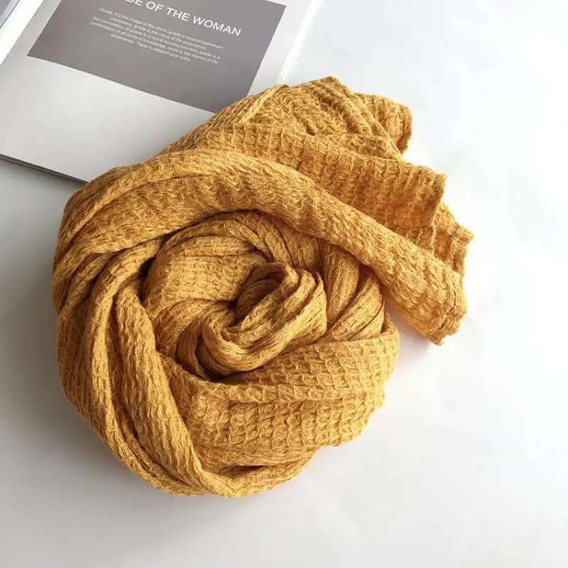 

Unisex Style spring summer autumn winter Scarf Cotton And Linen Solid Color long women's scarves shawl fashion men scarf
